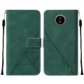 lthmy for Nokia C20 case slim Embossed PU Leather Flip Stand Wallet Card Slots Cover. 
