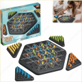 Educational Rubber Band Geometry Chain Triangle Chess Interactive Battle Duel Board Strategy Game Puzzle Game Toy Kids Game. 