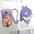 Diagonal Dirt-resistant Phone Case For Samsung Galaxy Xcover4/SM-G390 Anti-dust Waterproof Back Cover Necklace Soft case. 
