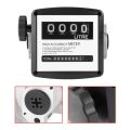 Mechanical Fuel Gauge 4-Digit Fuel Flow Mechanical Fuel Flow Meter 25Mm (1 inch Internal Thread) 5-30 GPM/20-120L/Min. 