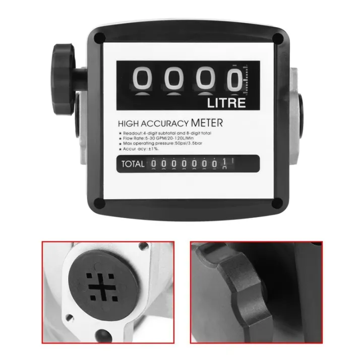 Mechanical%20Fuel%20Gauge%204-Digit%20Fuel%20Flow%20Mechanical%20Fuel%20Flow%20Meter%2025Mm%20(1%20inch%20Internal%20Thread)%205-30%20GPM/20-120L/Min%20-%20Image%204
