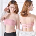 Women's Strapless Bralet Bra Bandeau Crop Top Padded Bra Seamless Bras Top Push Up Invisible Bra. 