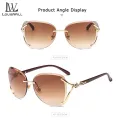 LouisWill Sunglasses Women UV Protection Sunglasses Ladies Sunglasses Gradients Glasses Fashionable Irregular Style Female Eyewear Sun Glasses for Women with Free Storage bag. 