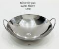 Premium Silver Fry Pan Set - Small 22cm and Large 24cm Heavy-Duty Non-Stick Skillets. 