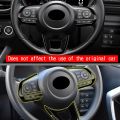 3Pcs/Set Car Steering Wheel Decoration for TOYOTA Raize 200 Series 210A 2021 VELOZ 2022 Carbon Fiber. 