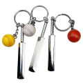 Cricket Keychain Gentleman's Game Keyring Sport Key Chain Sports Keyrings Gift DENGYOUZHOU. 