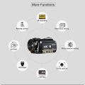 ORDRO AC3 4K WI-FI Digital Video Camera Camcorder DV Recorder 24MP 30X Zoom IR Night Vision 3.1 Inch IPS LCD Touchscreen with 2pcs Recharge-able batter-ies + Extra 0.39X Wide Angle Lens + External Microphon-e + Lens Hood + Camera Holder. 