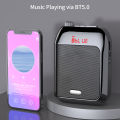 Portable Voice Speaker Amplifier for Teachers with wi-rel-ess Microphone Headset Waistband Rechar-geable Personal b-t Speaker Support Music Recording FM Ra-dio for Classroom Meeting Training Tour Guides Promotions Singing. 
