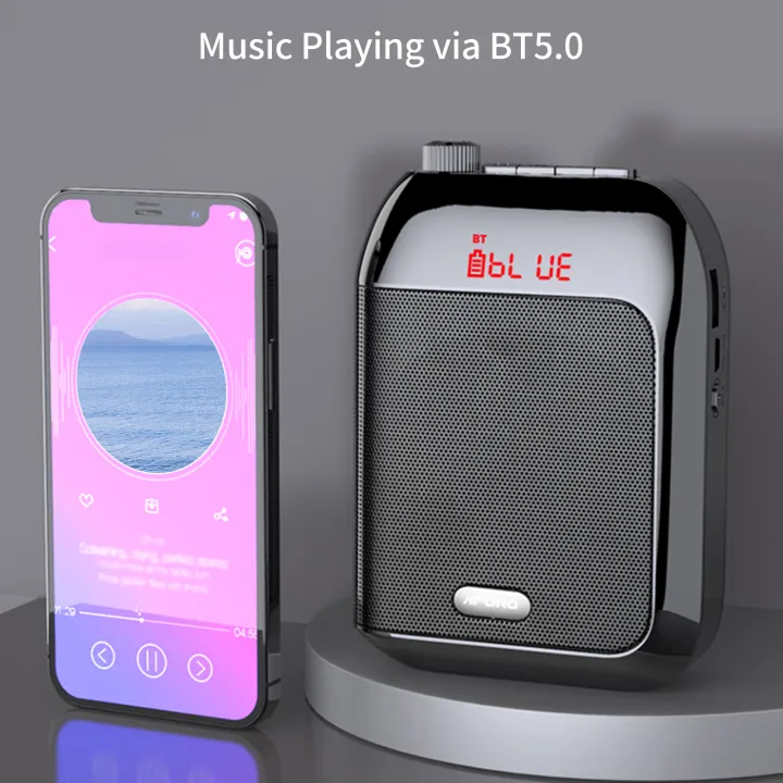 Portable%20Voice%20Speaker%20Amplifier%20for%20Teachers%20with%20wi-rel-ess%20Microphone%20Headset%20Waistband%20Rechar-geable%20Personal%20b-t%20Speaker%20Support%20Music%20Recording%20FM%20Ra-dio%20for%20Classroom%20Meeting%20Training%20Tour%20Guides%20Promotions%20Singing%20-%20Image%206