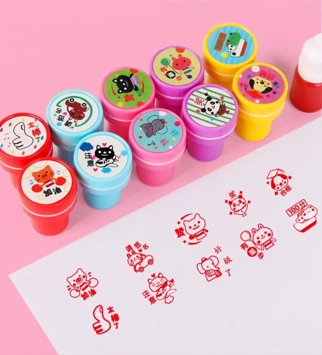 Round%20Multicolor%20Fun%20Stamps%20Traffic%20Child%20Scrapbook%20Kids%20Stamp%20Reward%20Stamper%20Toys%20-%20Image%207