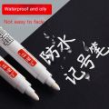 Car Tyre Wheel Metal Permanent White Paint Pen Paint Markers Waterproof Car Tyre Oil-Based Paint Pen Permanent Marker Pen for tyres - White. 