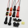 1 Pcs 2 Pin Way Automobile Wire Cable Connector With Wires Car Unsealed Sockets 282104-1 282080-2. 