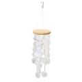 【Folio & Light】Outdoor Wind Chimes Delicate Capiz Shell Wind Chime Handmade Outdoor Wind Chimes Melodious Pleasant Sound For Windowsill Gar. 