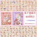【Well 11 Girl Sticker Notebook Stickers Cartoon Cute Paste Decorative Small Pattern Children INS Size Notebook Diary DIY Material Water Cup Waterproof Transparent. 