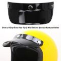 Helmet visor Motorcycle Helmet Visor Peak 3-Snap 3/4 Open Face Helmet Visor Protector For Peak Lens Odorless Retro Len Sun Shade Wear. 