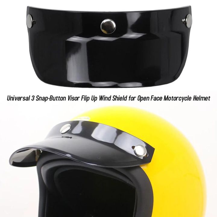 Helmet%20visor%20Motorcycle%20Helmet%20Visor%20Peak%203-Snap%203/4%20Open%20Face%20Helmet%20Visor%20Protector%20For%20Peak%20Lens%20Odorless%20Retro%20Len%20Sun%20Shade%20Wear%20-%20Image%204