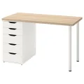 VTEC Home Modern Norah Study Table with drawer set and steel legs - Office Table - Kids Table - Norah 09 - 48"x24"x30". 