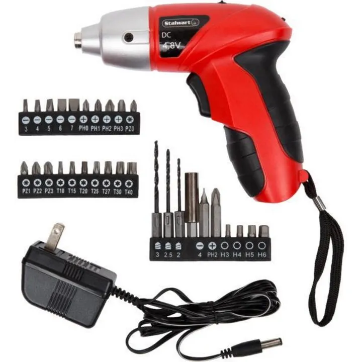 Electric Screwdriver 45 PCS Rechargeable Cordless Set 4.8V Power Drill Bit Kit