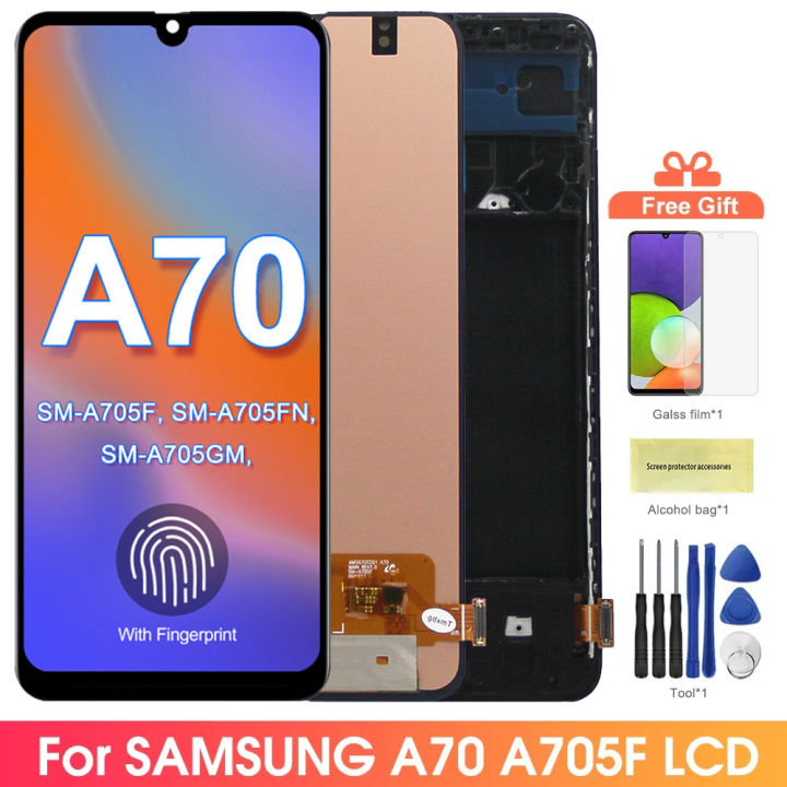 Super AMOLED A70 Display Screen, for Samsung Galaxy A70 A705 A705F ...
