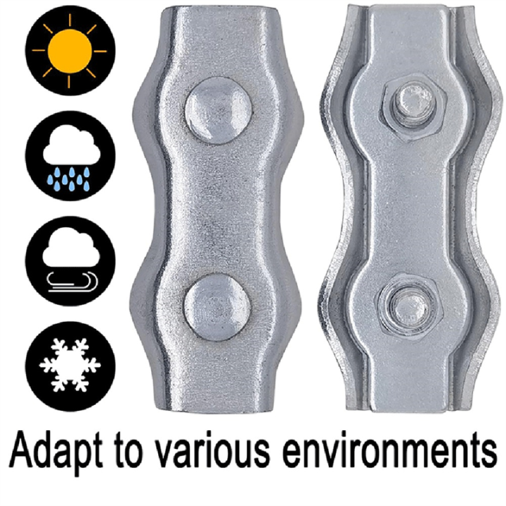 Shock Poly Rope Connectors M5 Poly Rope Connector Set with Tool for Electric Fences with Silicone ...