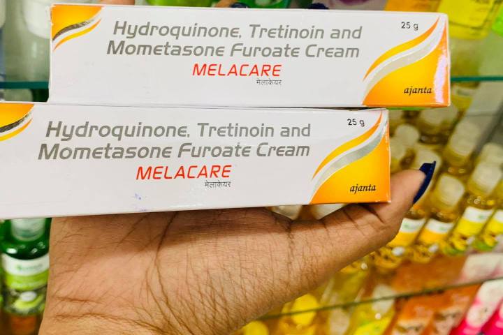 Melacare%20Hydroquinone%20Tretinoin%20and%20Mometasone%20furoate%20Cream%2025g%20-%20Image%204