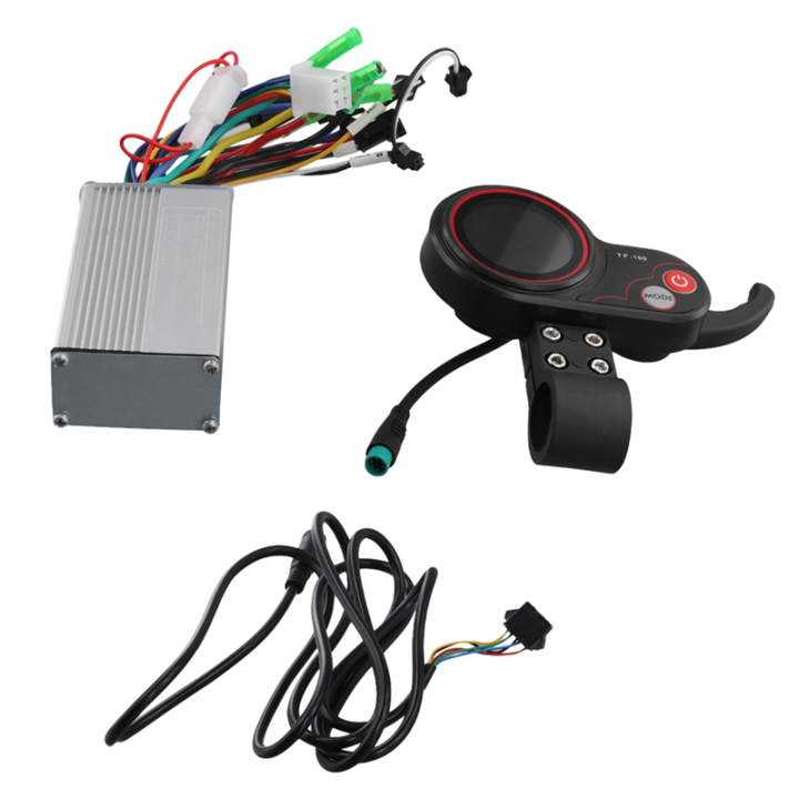48V TF100 6 PIN LCD Dashboard -scherm met Duimgashendel voor