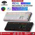LEAVEN REAL Blue Switch RGB Mechanical Keyboard 87/104 Keys Button Gaming Backlight Compact Office Laptop PC Notebook. 