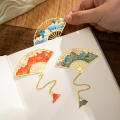Metal Metal Bookmarks Ornamental 8*8cm Hollow Design Leaf Vein Bookmark  Color Lotus Shape Bookmark for Student Stationery Reading Supplies Literary Gift Bookmark Collectors Office Accessories. 
