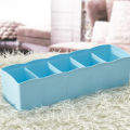 Fine Storage With Dividers Socks Tidy Organizer Plastic 5 Divider Cosmetic Storage Cells Drawer Bra Box Closet Bins Organizer. 