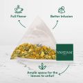 VAHDAM, Turmeric Ashwagandha Herbal Tea Bags (15 Count) Caffeine Free, Non-GMO, Gluten-Free | 100% Pure Herbal Blend - Sweet & Earthy | Individually Wrapped Pyramid Tea Bags | Direct from Source (FROM INDIA) SAB. 