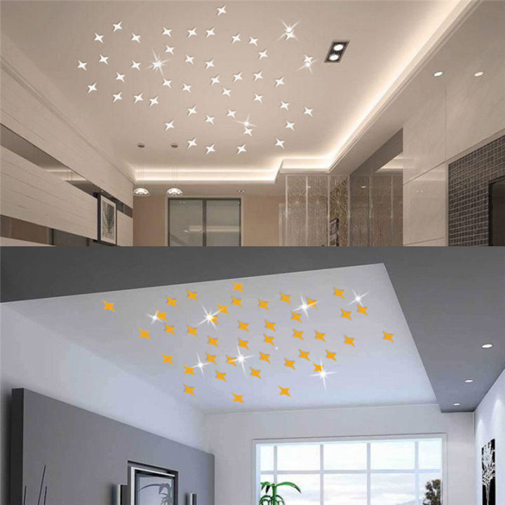 50pcs/lot%20Star%20Shape%203D%20Acrylic%20Wall%20Stickers%20Living%20Room%20Bed%20Room%20Ceiling%20Mirror%20Wall%20Sticker%20Home%20Decoration%20-%20Image%203