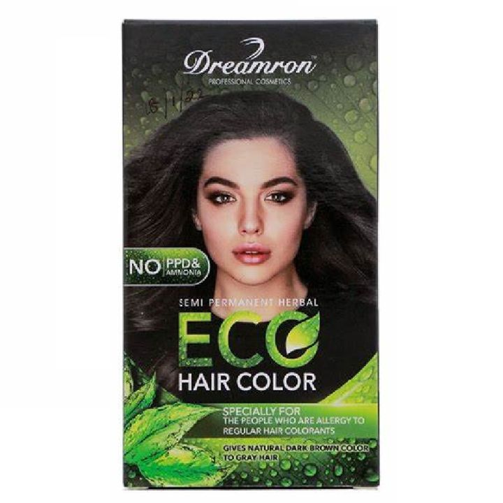 Dreamron ECO Dark Brown Hair Color – No PPD And Ammonia – 30g