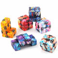 Infinity Cube Camo Fidget Toy Mini Sensory Toy Folding Finger Anti Anxiety Stress Kids Gift. 