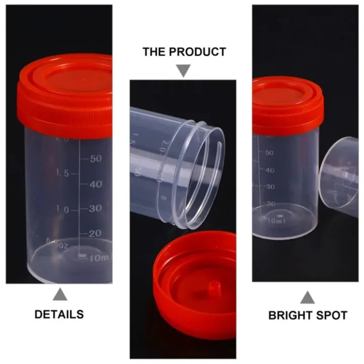 Leakproof Lids Urine Sample Cups Sterile Cups Disposable With Scale ...