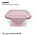 Microwave Safe Glass Containers With Lids Food Storage- (Square). 