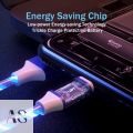 Universal 3 in 1 USB charging cable mobile phone Micro USB Type C LED light Glowing multi-function for iPhone 12 7 8 Plus X XR 11 12 Pro 13 Mini 14 SE 11 pro max. 