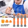 7 in 1Repair Tool Kit for iPhone Cell Phone Repair Kit Screwdrivers Tools, Electronics Repair Tool Kit for Mobile Phone Tablet (TLS). 