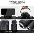 3 in 1 Motivational Water Bottle, Spirit GYM Gallon with Time Marker Large Capacity, Leakproof BPA Free Fitness Sports Water Bottle. 