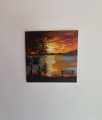 Canvas art Landscape (Sunset) for home decor 12 x 12. 