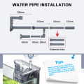 External Fish Tank Aquarium Filter Waterfall Suspension Hanging Filter Low Noise Filtration Aeration Adjustable Flow Rate with Surface Skimmer. 