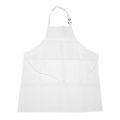4 Pack Bib Aprons with 2 Pockets Adjustable Chef Apron , White. 