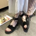 Women's Sandals 2024 New Summer Fashion Outdoor Student Korean Style Flat All-Match Internet Celebrity ins Beach Shoes Women's Shoes. 