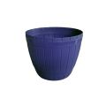 06 pcs Quality Plastic Flower Pot Wood Barrel Design - Small Size - 12cm  Diameter. 