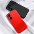 Sroof For Realme C33 Liquid Silicone Macaron Candy Color TPU Falling and shockproof Soft Phone Case Shell Protector Back Cover. 