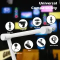 BOMGE Boom Arm Mic Stand - Adjustable Heavy Duty  Suspension Boom Scissor Arm Stand with Cable Management Channels, Desk Clamp for Podcasts, Streaming, Gaming, Home Office, Recording. 