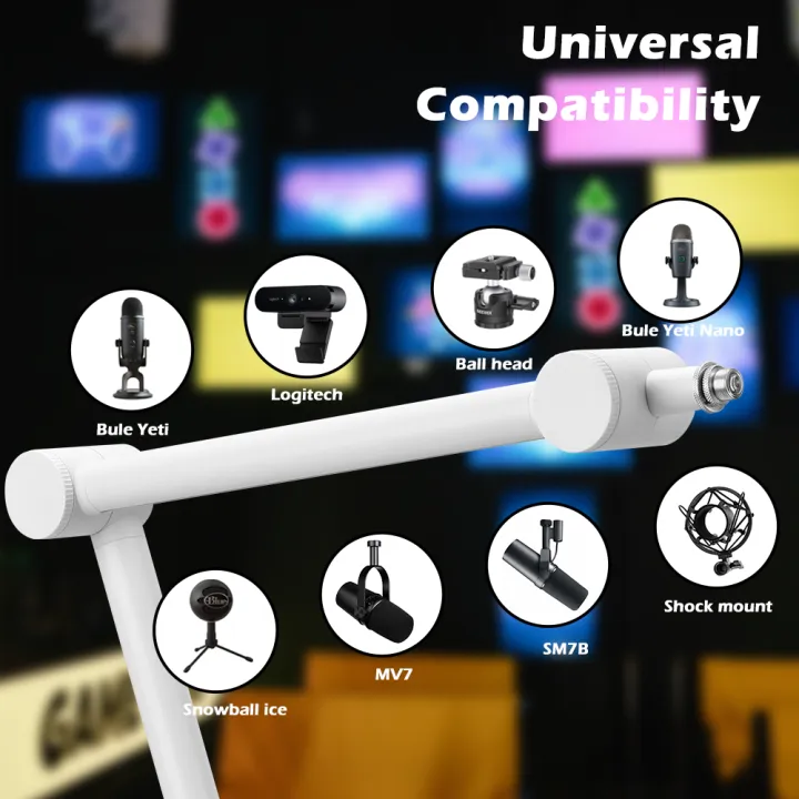 BOMGE%20Boom%20Arm%20Mic%20Stand%20-%20Adjustable%20Heavy%20Duty%20%20Suspension%20Boom%20Scissor%20Arm%20Stand%20with%20Cable%20Management%20Channels,%20Desk%20Clamp%20for%20Podcasts,%20Streaming,%20Gaming,%20Home%20Office,%20Recording%20-%20Image%205