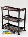 High Quality Premium Plastic small Rack 3 Layer Vegetable Rack Kitchen rack food Rack (Multi Colour). 