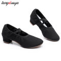 Dance-Shoes for Woman Girls Ladies Latin Ballroom Modern Salsa Practise Dancing Shoes Closed Toe Square Dance Soft Rubber Sole. 