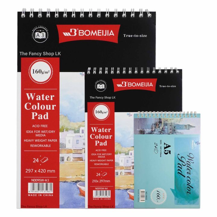 Bomeijia Watercolor Pad Paper Book 160gsm A3 A4 A5