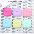 1pc Portable Storage Box Travel Outdoor Portable Women Tampons Holder Random Color Cotton Swab Cosmetic Napkin Carrying Case. 